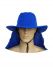 Chapéu Árabe Em Brim Cor Azul com protetor de pescoço 