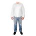 Conjunto calça e blusa de polietileno transparente 120micras com elástico marca Volk