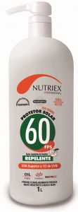 Protetor Solar FPS 60 1 Litro Com Repelente  Nutriex