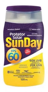 Protetor Solar FPS 60 120ml Sunday